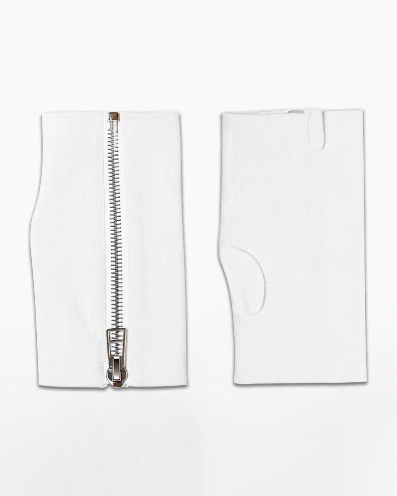 Urban Wasteland Zipper Fingerless Gloves