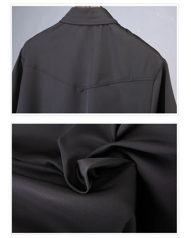 Japanese Style Summer Loose Pleated Short Sleeve Shirt