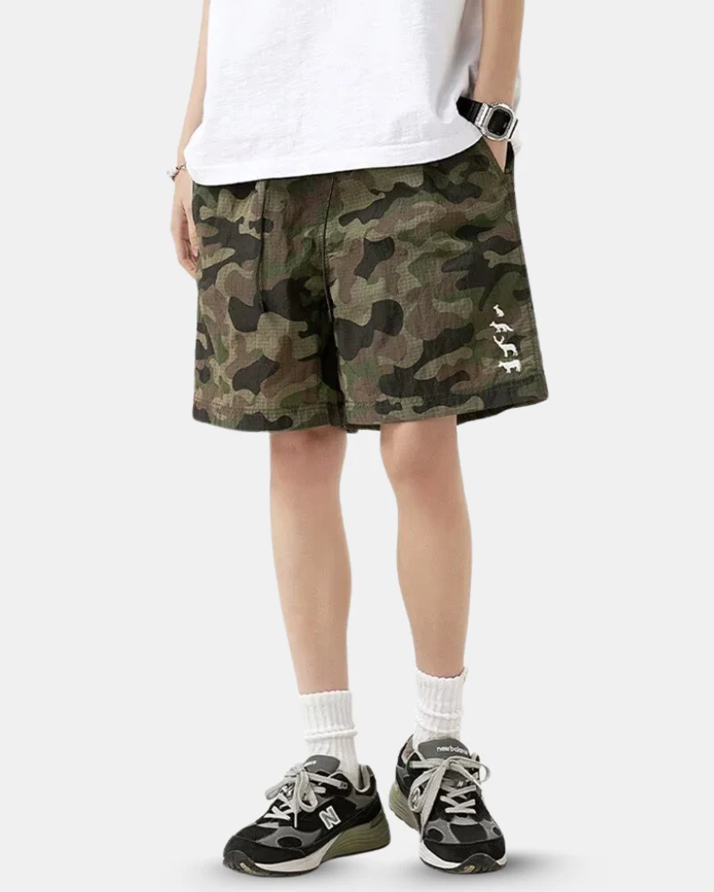Outdoor Leopard Camo Cycling Hiking Shorts