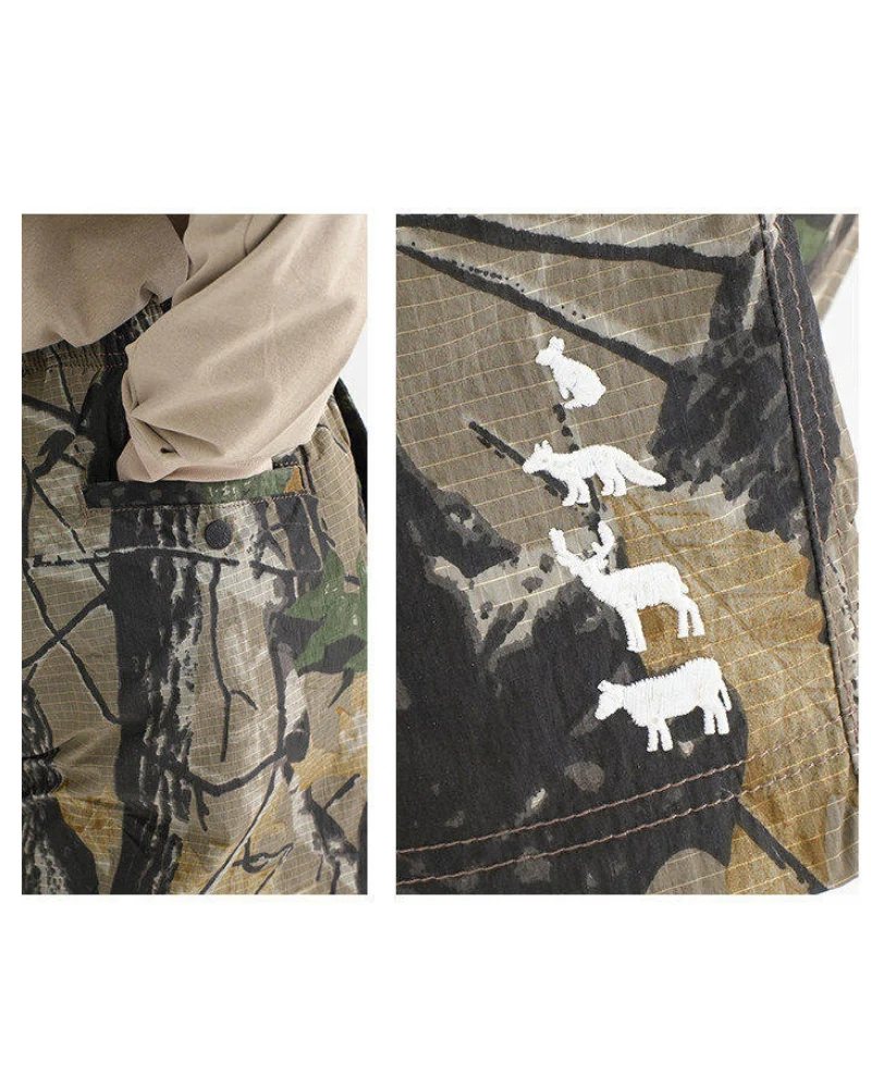 Outdoor Leopard Camo Cycling Hiking Shorts