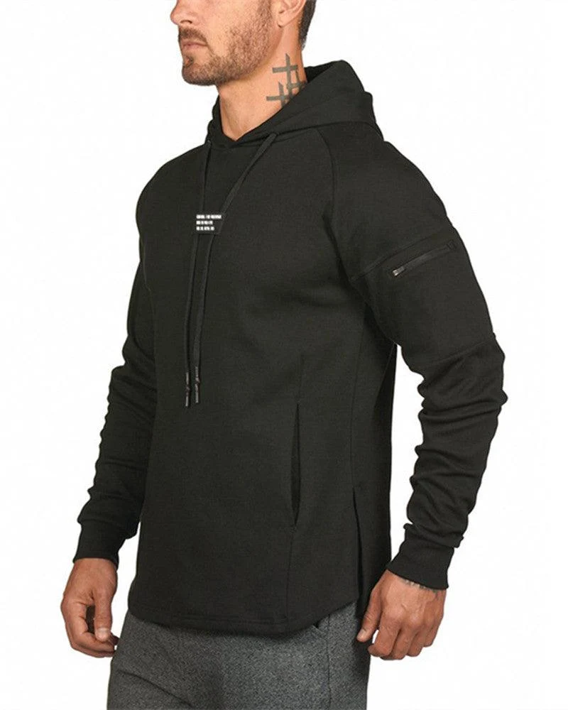 Techwear Drawstring Men hoodie Sweatshirt