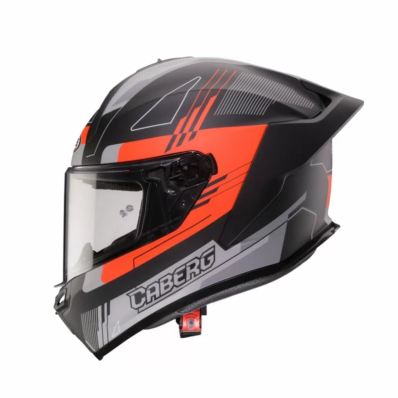 CABERG ROXTER COLT CASCO INTEGRAL MATT NEGRO ROJO FLOU GRIS