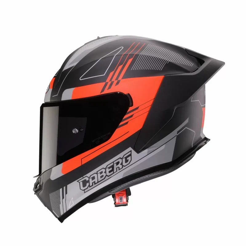 CABERG ROXTER COLT CASCO INTEGRAL MATT NEGRO ROJO FLOU GRIS