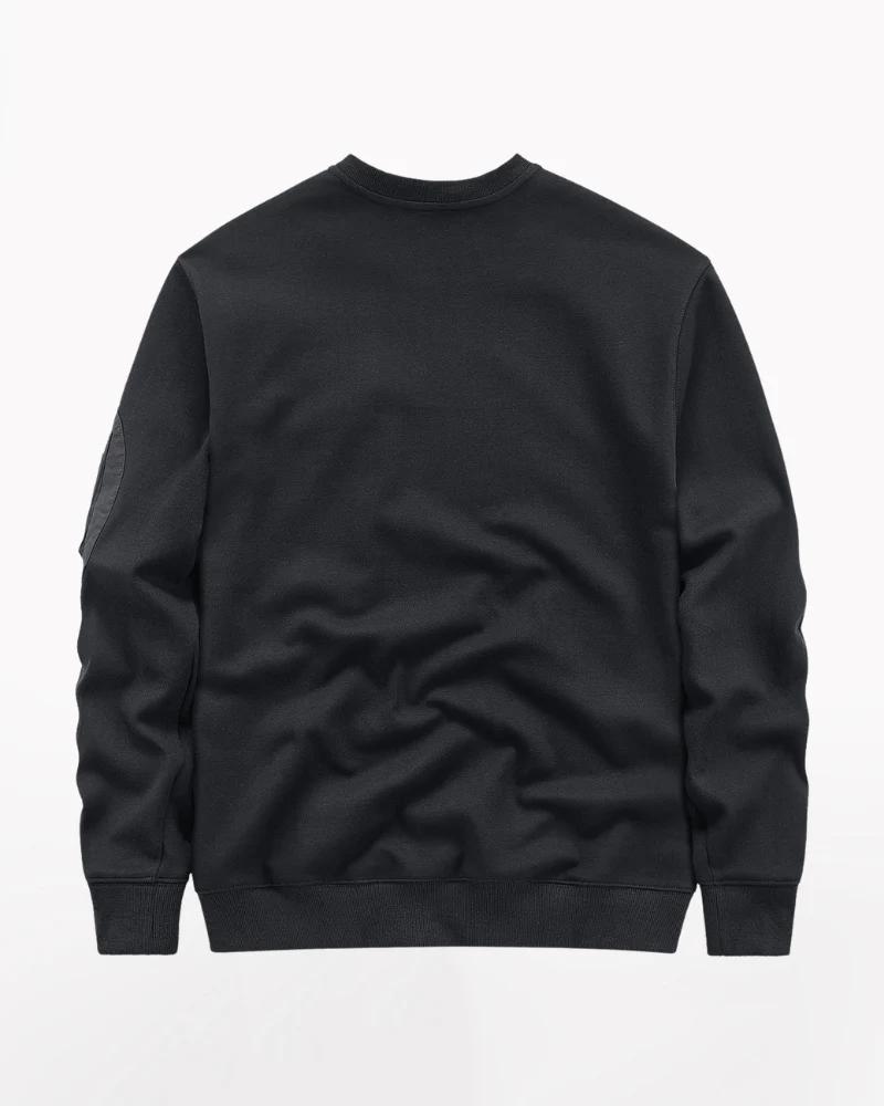 Dark-style Functional Crew Neck Long-sleeved Sweatshirt
