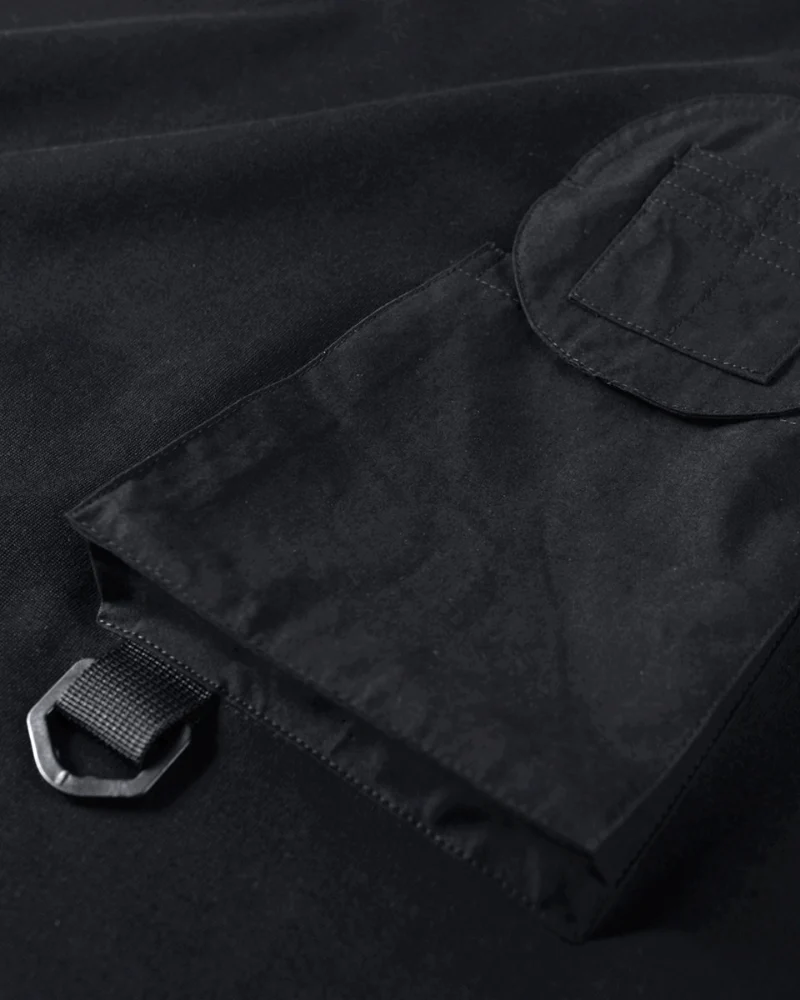 Dark-style Functional Crew Neck Long-sleeved Sweatshirt