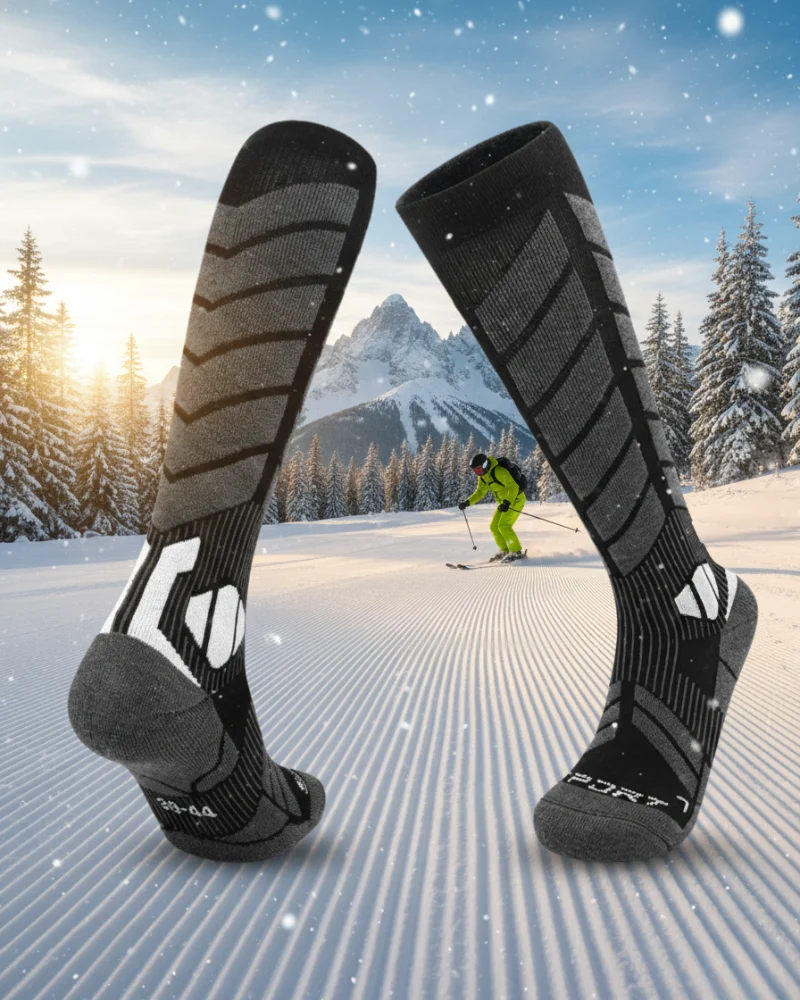 Ski Wear Winter Professional Unisex Wool Ski & Snow Socks