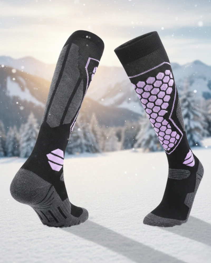 Ski Wear Winter Professional Unisex Wool Ski & Snow Socks