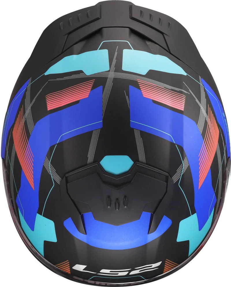 LS2 FF808 STREAM II MIKA CASCO DE MOTO NEGRO AZUL