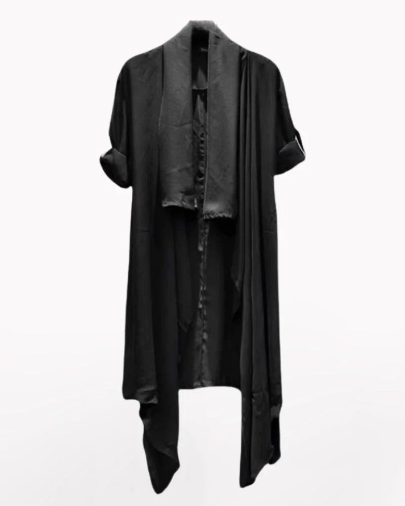 Streetwear Thin Shawl Shirt Sun Protection Long Coat