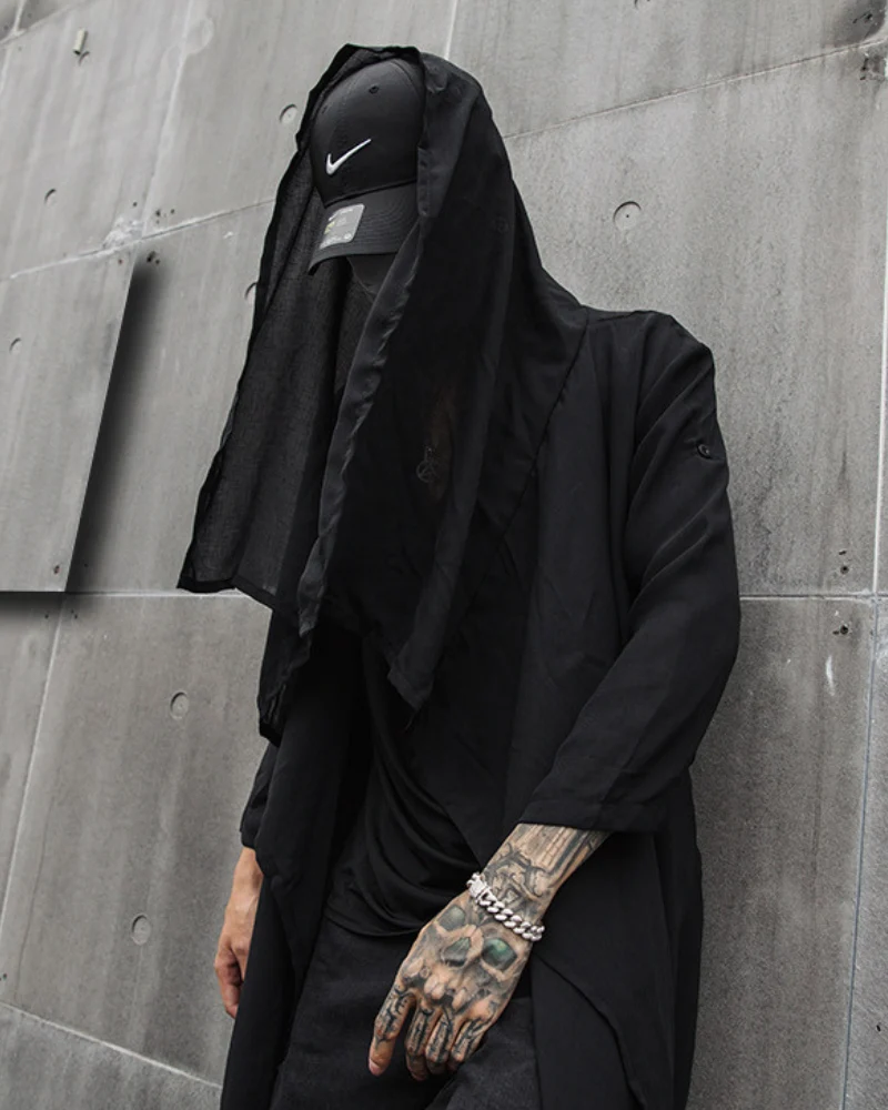 Streetwear Thin Shawl Shirt Sun Protection Long Coat