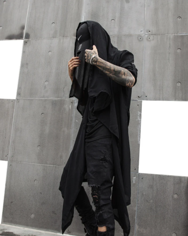 Streetwear Thin Shawl Shirt Sun Protection Long Coat
