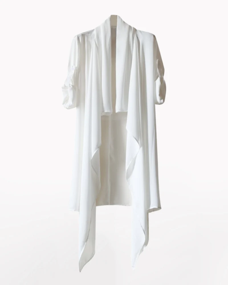 Streetwear Thin Shawl Shirt Sun Protection Long Coat