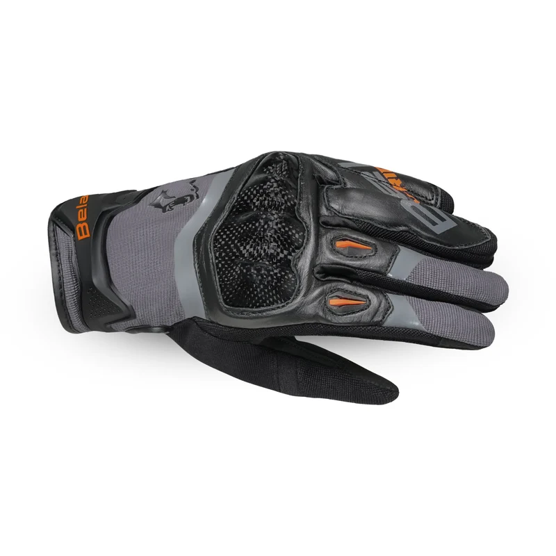 BELA DARING GUNATE DE MOTO HOMBRE GRIS NEGRO NARANJA