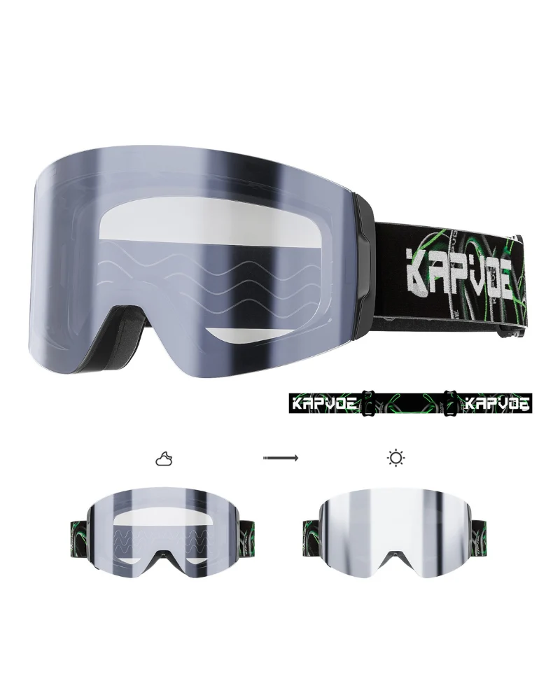 Ski Wear Outdoor Photochromic Magnetic Ski Goggles