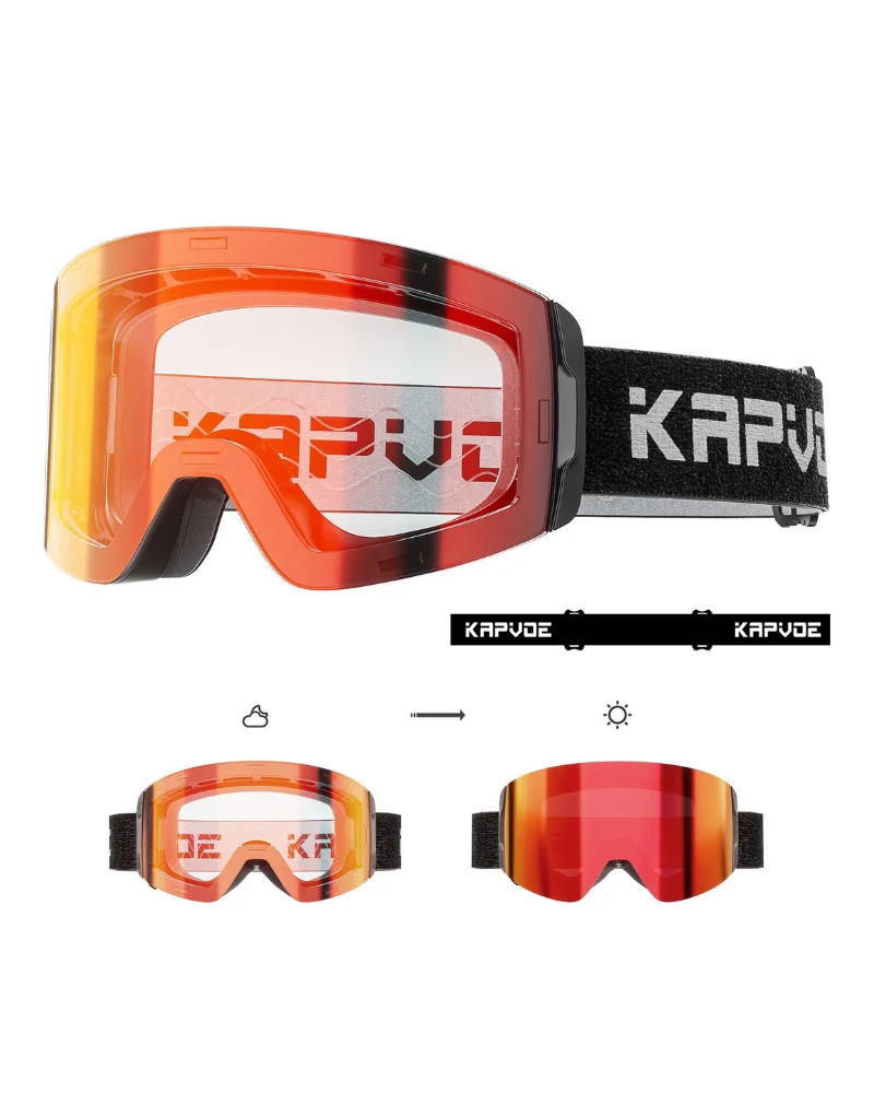 Ski Wear Outdoor Photochromic Magnetic Ski Goggles