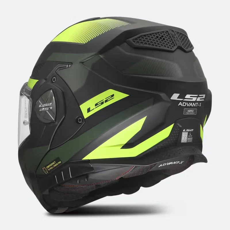LS2 FF901 ADVANT X NOVA CASCO DE MOTO NEGRO H-V AMARILLO