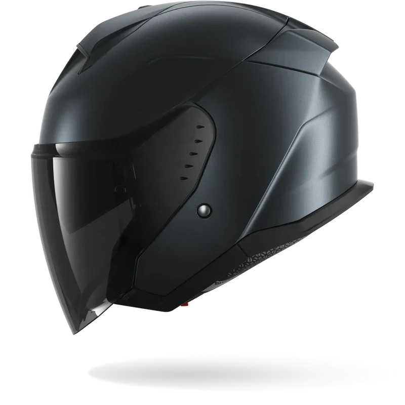 SHARK SKWAL JET Dark Shadow Casco Estera de acero azul mate