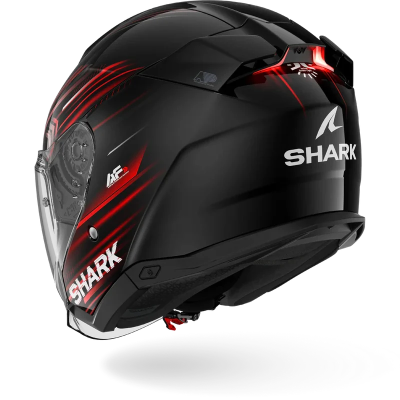 SHARK SKWAL i3 JET Light-Blur Casco Negro Rojo Blanco
