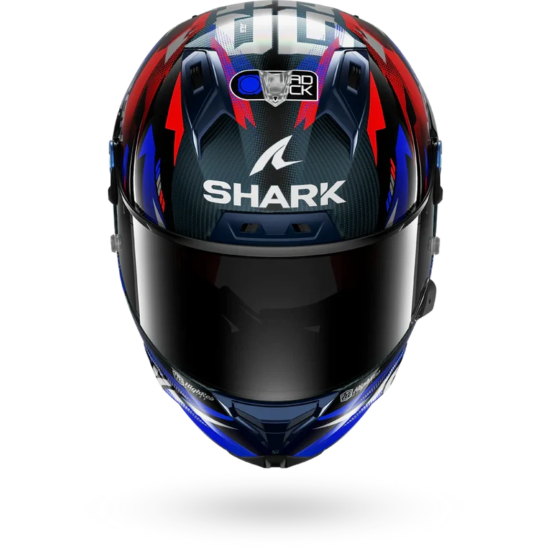 SHARK AERON-GP Fim Carbon Casco Integral De Moto Azul
