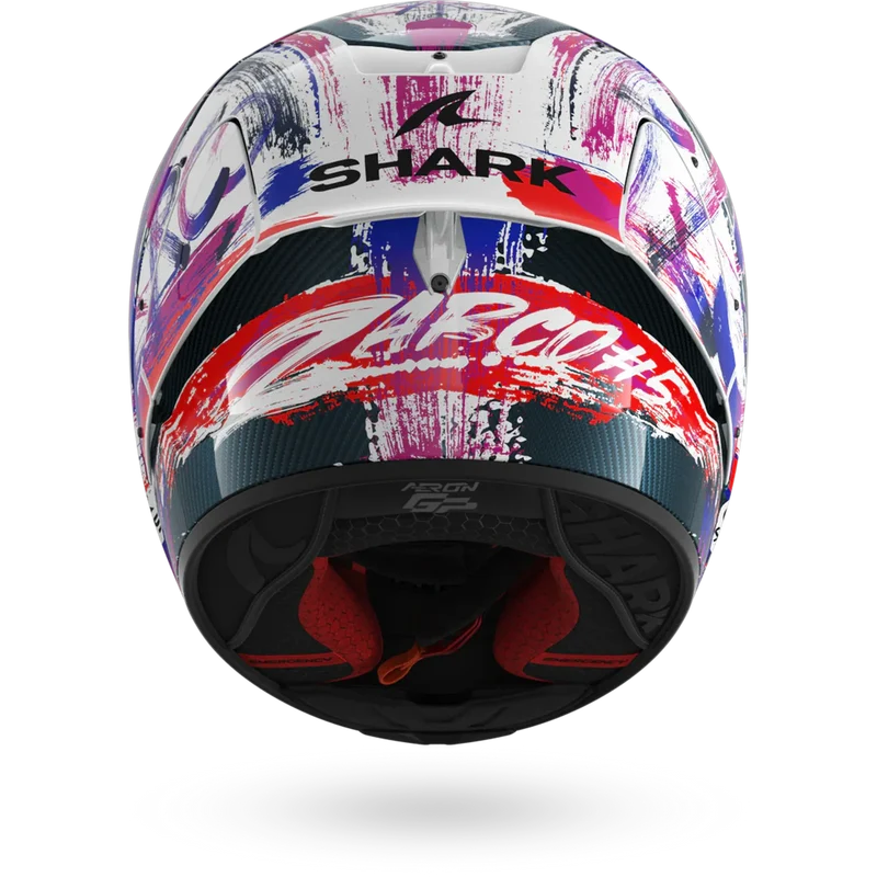 SHARK AERON-GP Fim Carbon Casco Integral De Moto Violeta Blanco