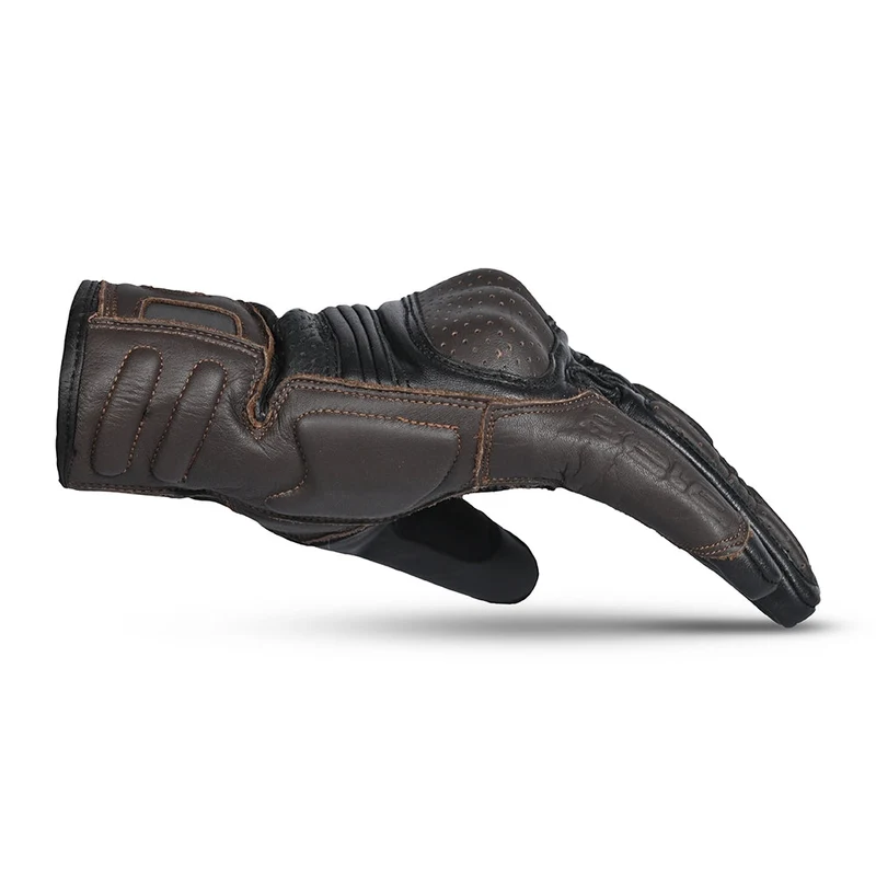 BELA RUSH MAN GUANTES DE MOTO PIEL NEGRO MARRÓN