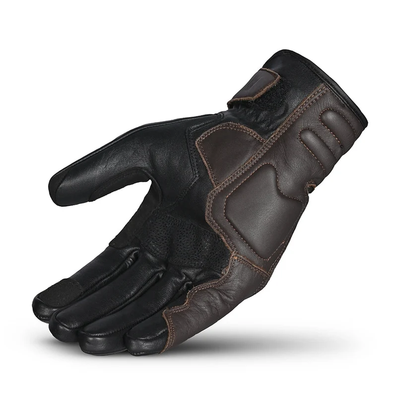 BELA RUSH MAN GUANTES DE MOTO PIEL NEGRO MARRÓN