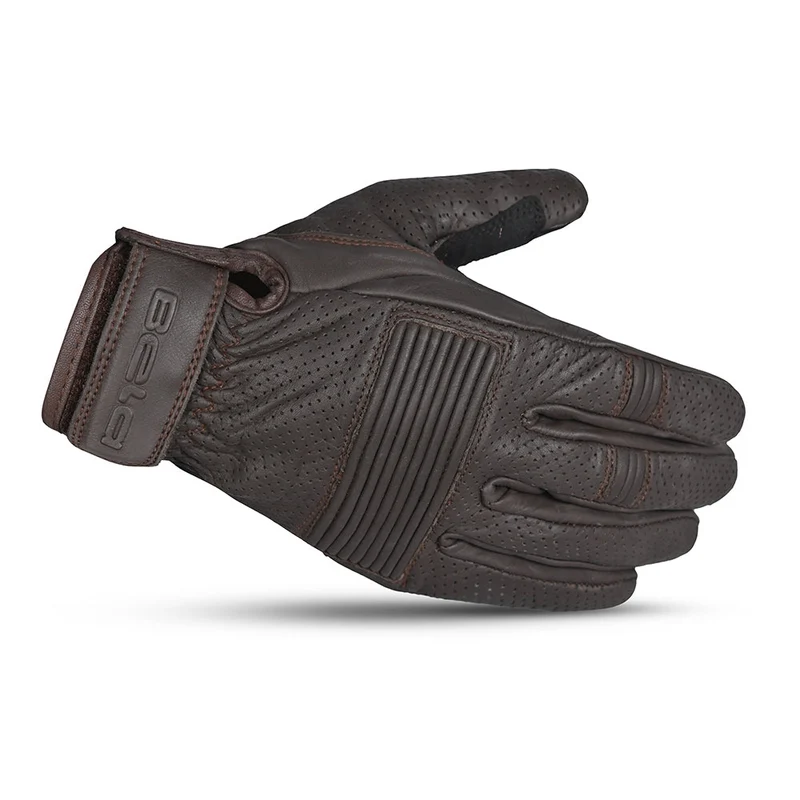 BELA STREETER GUANTES DE MOTO PIEL MARRÓN