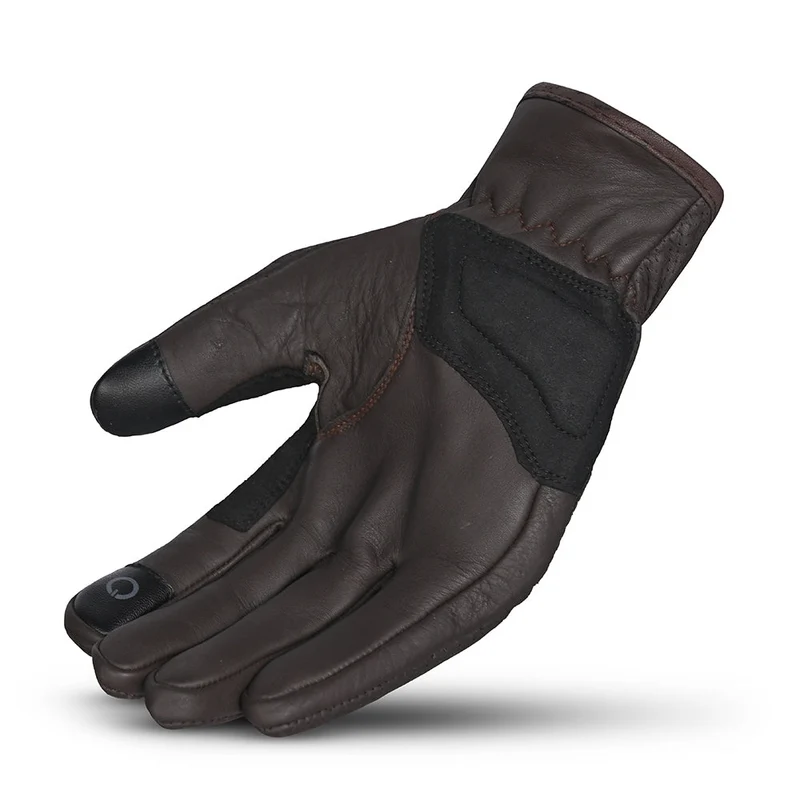 BELA STREETER GUANTES DE MOTO PIEL MARRÓN