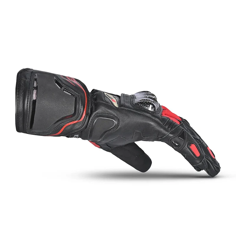 BELA VENOM RS RACING LADY GUANTES DE MOTO PIEL NEGRO ROJO