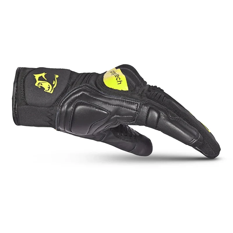 BELA BOOM WINTER WP GUANTES DE MOTO TEXTIL MUJER NEGRO AMARILLO FLUO