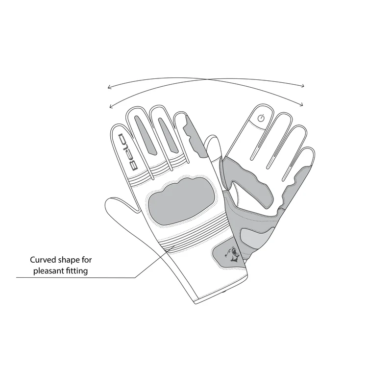 BELA BOOM WINTER WP GUANTES DE MOTO TEXTIL MUJER NEGRO ROJO