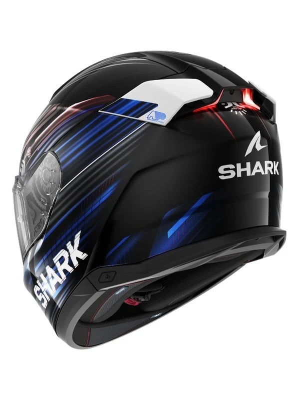 SHARK SKWAL i3 Casco Integral LIGHT-BLUR Negro Rojo Azul