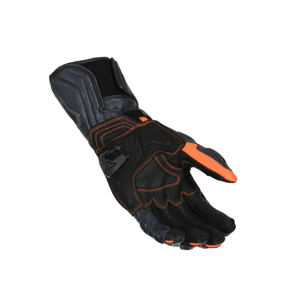 MACNA Powertrack Hombres Moto Guantes Naranja Negro Oscuro Azul