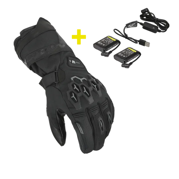 MACNA Rafino RTX Kit Calefactables Moto Guantes Negro