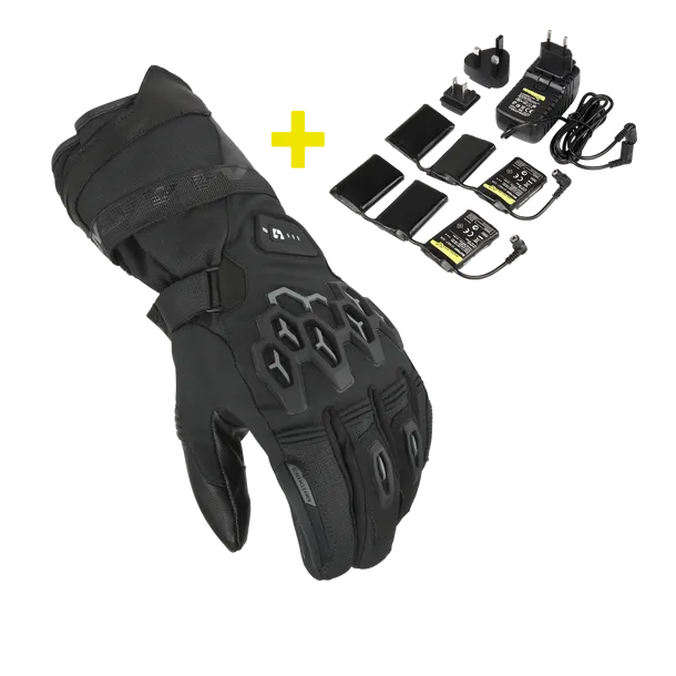 MACNA Kit Rafino RTX 12V 3A Hombres Calefactado Guante Negro
