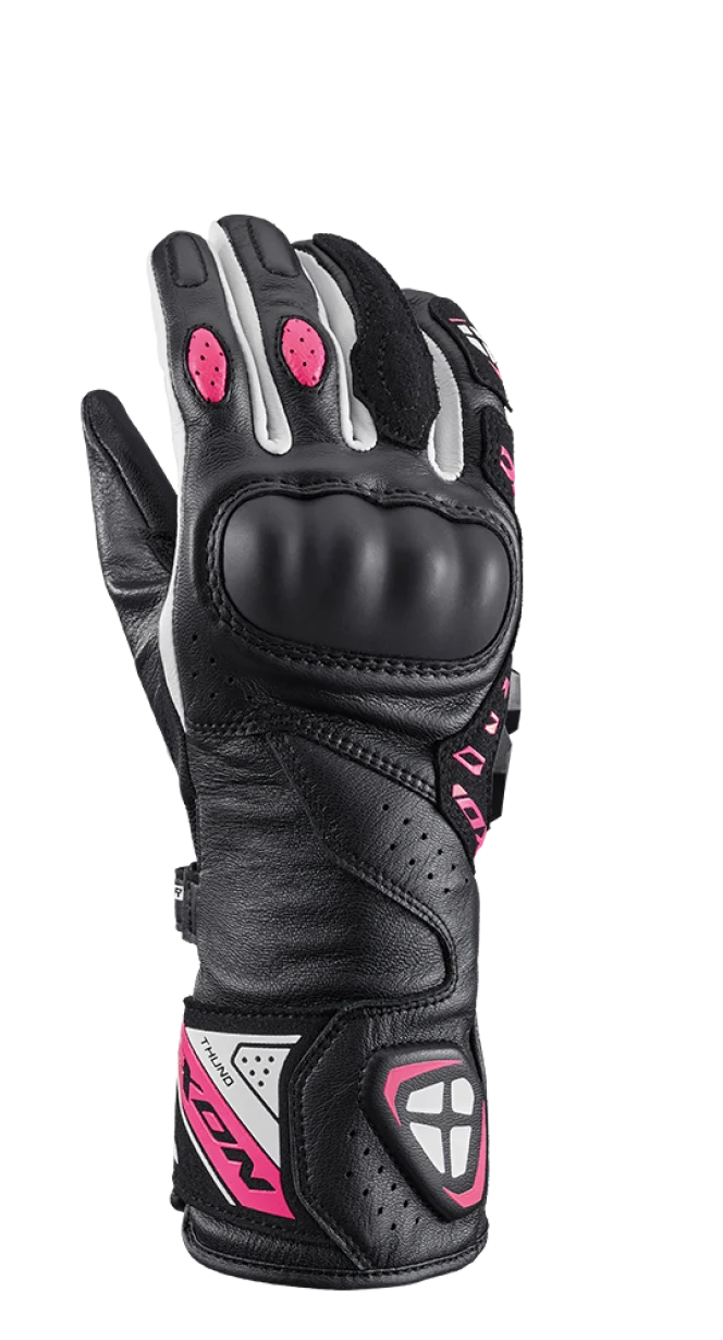 IXON THUND MUJER GUANTES MOTO NEGRO ROSA