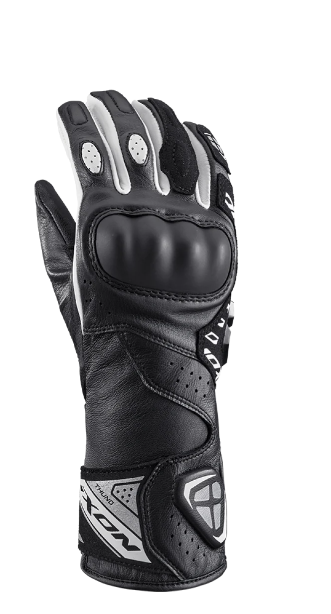 IXON THUND MUJER GUANTES MOTO NEGRO BLANCO