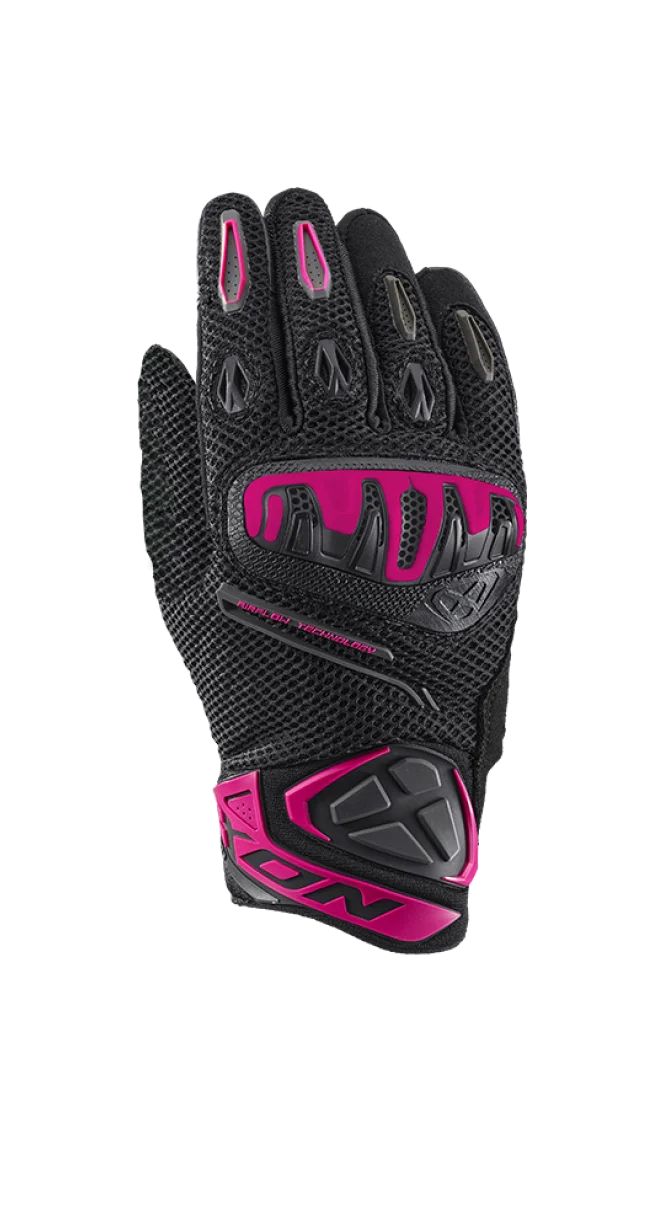 IXON MIRAGE AIRFLOW MUJER GUANTES MOTO NEGRO ROSA