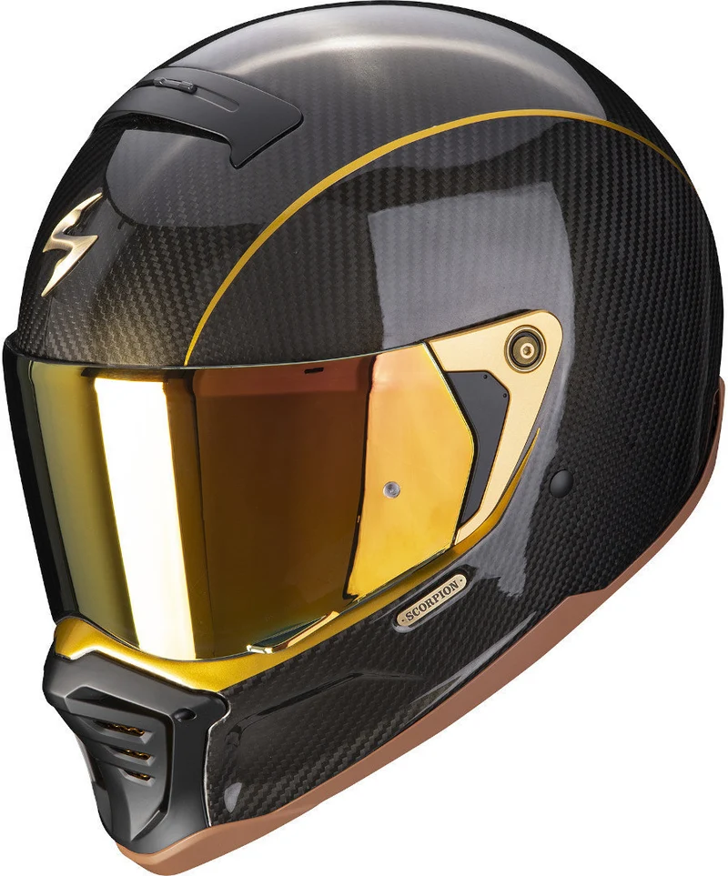 SCORPION EXO-HX1 CARBON SE Integral Casco negro dorado
