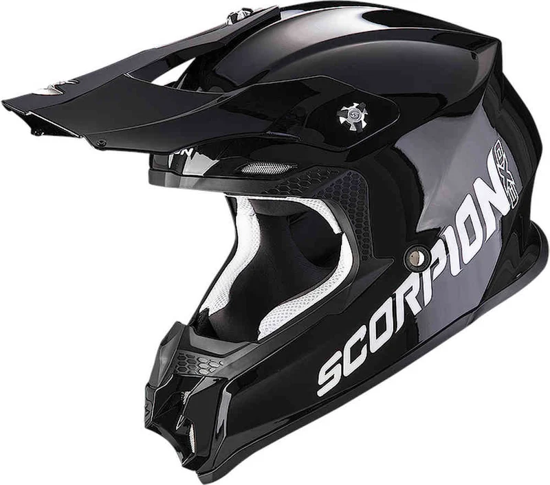 SCORPION VX-16 EVO AIR SOLID Motocross Casco Negro