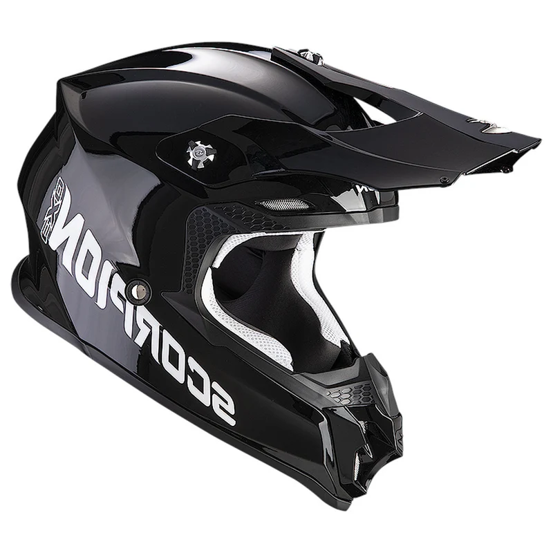 SCORPION VX-16 EVO AIR SOLID Motocross Casco Negro