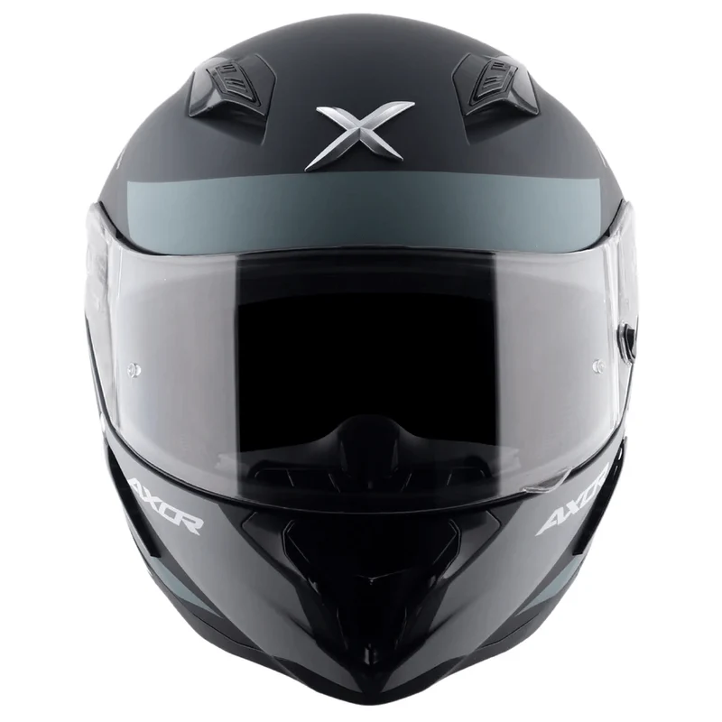 AXOR HUNTER TURBO CASCO INTEGRAL DE MOTOCICLETA NG MATE_GRIS