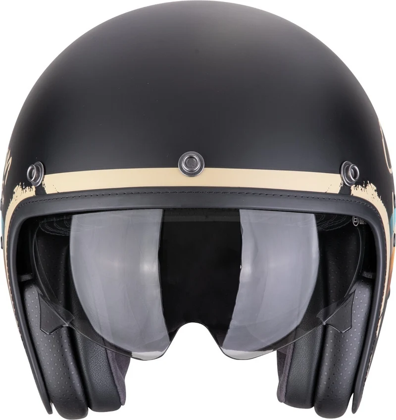 SCORPION BELFAST EVO ADONIS ABIERTO CASCO Negro mate-beige