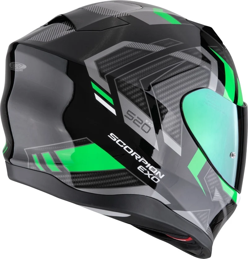 SCORPION EXO-520 EVO AIR SENSUS Integral Casco Negro Verde