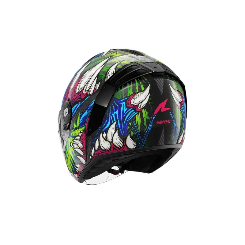 SHARK RS JET CARBON SHAYTAN Negro Verde Violeta Casco
