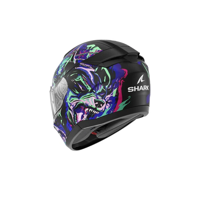 SHARK RIDILL 2 RAGING BEAST INTEGRAL CASCO Negro mate Violeta Verde