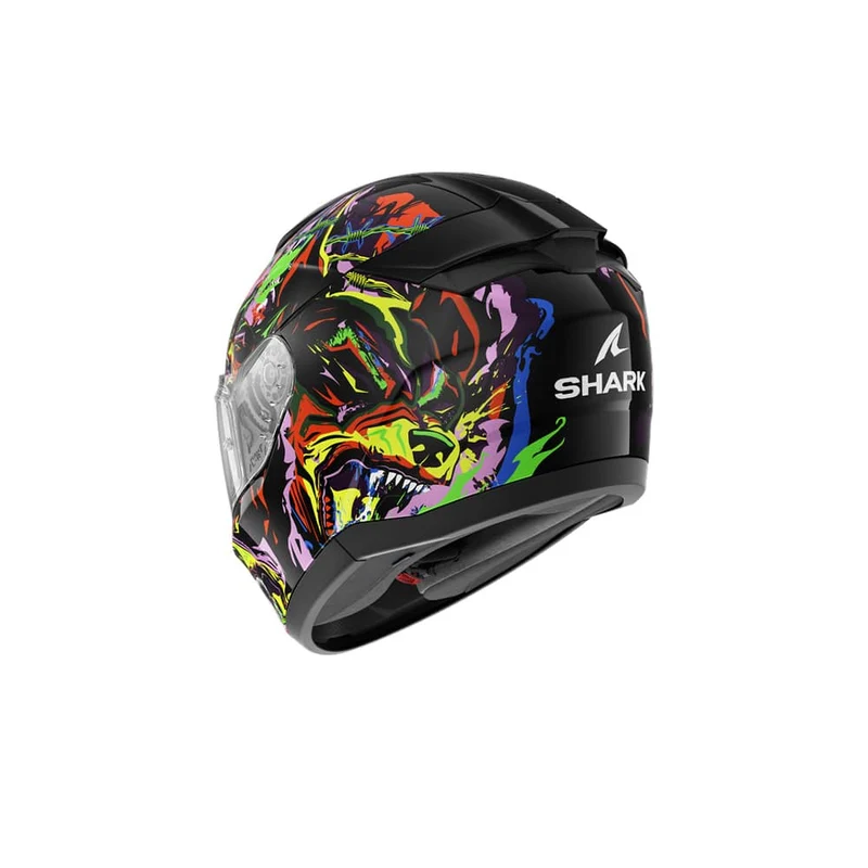 SHARK CASCO INTEGRAL RIDILL 2 RAGING BEAST Negro Violeta Amarillo
