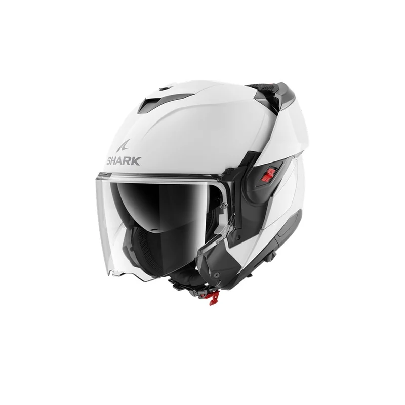 SHARK OXO BLANK MOTOCICLETA ABATIBLE CASCO BLANCO PERLADO