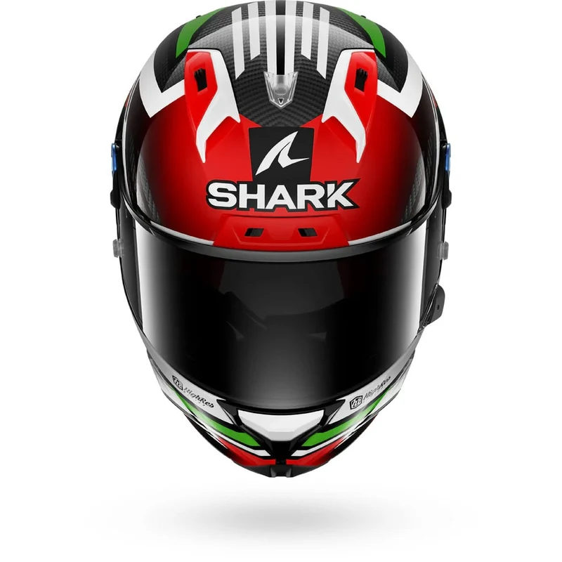SHARK AERON GP FIRST LAP CARBON DE MOTO CASCO CARRERAS ROJO VERDE BLANCO