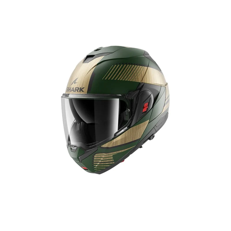 SHARK OXO SIEVE Verde mate cromado dorado modular Casco